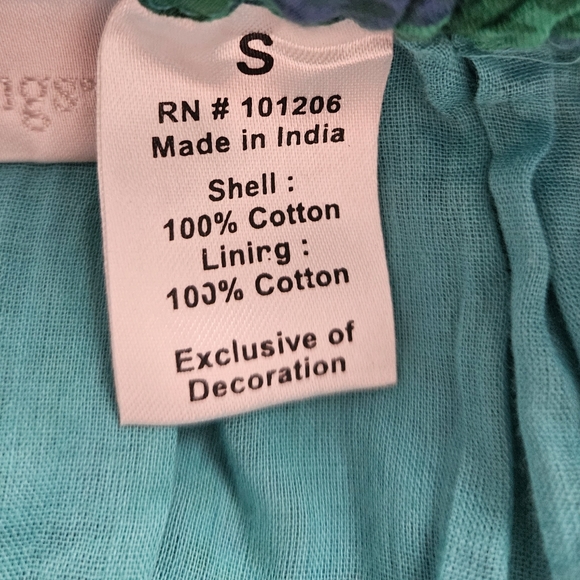 Soft Surroundings Full Multi Print Colorful Peasant Maxi Skirt Sz Small - Picture 7 of 8